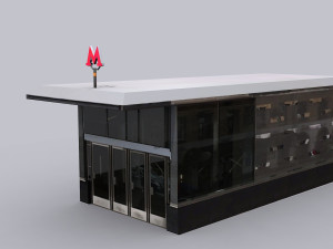 Subway entrance Modello 3D