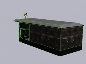 Subway entrance Modello 3D