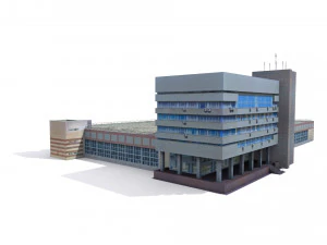 Edif&iacute;cio administrativo Modelo 3D