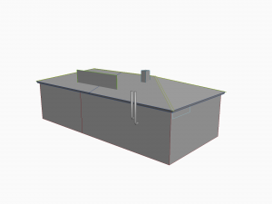 The building of the Priokskaya Railway Station 3D Model