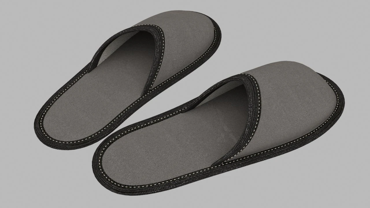 sandal rumah Model 3D .c4d .max .obj .3ds .fbx .stl .blend 