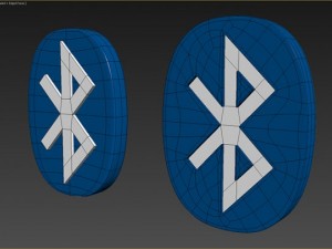 bluetooth logo Modèle 3D