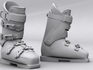 Ski boots lange 3Dモデル