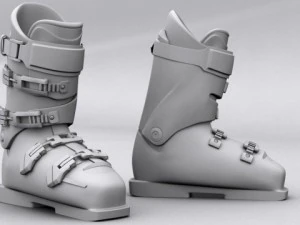 Ski boots lange 3D Model