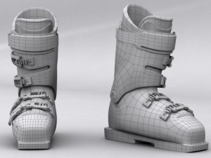 Ski boots lange 3Dモデル