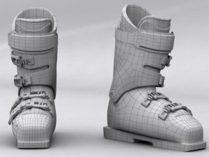Ski boots lange 3D Model
