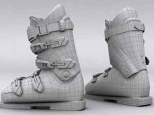 Ski boots lange 3Dモデル