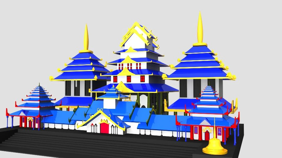 madway mazai palace 3D Model .c4d .max .obj .3ds .fbx .stl .blend