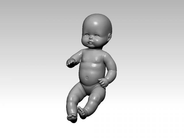 baby doll 3D Model .c4d .max .obj .3ds .fbx .stl .blend 