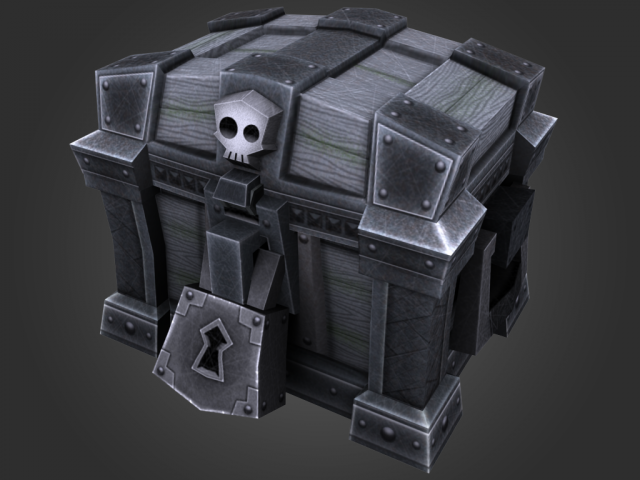 deadmans treasure chest 3D Модель .c4d .max .obj .3ds .fbx .stl .blend 