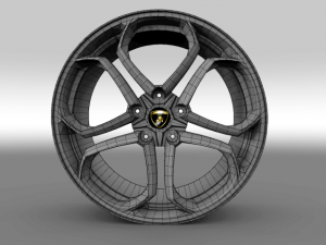 rim for lamborghini aventador 3D मॉडल