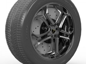 lamborghini wheel zr19 3D Модель