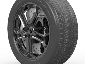 lamborghini wheel zr19 Modelo 3D
