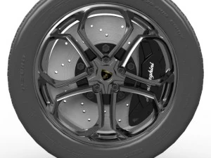 lamborghini wheel zr19 3D Model