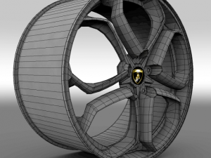 lamborghini wheel zr19 Modelo 3D