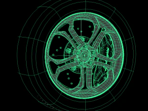 lamborghini wheel zr19 3D Model