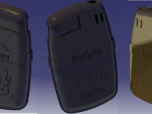 marlboro lighter 3D Model