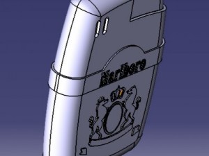 marlboro lighter 3D 模型