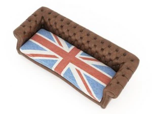 chester diana with britain flag 3D Model