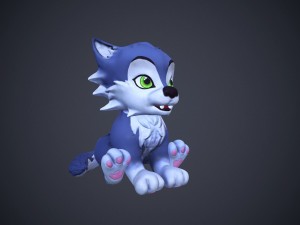 cartoon talking cat Model 3D