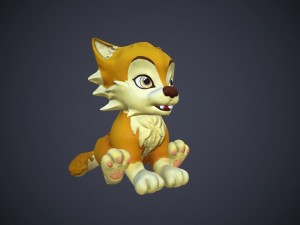 cartoon talking cat 3Dモデル