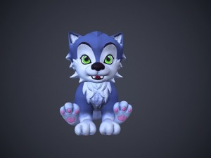 cartoon talking cat 3Dモデル