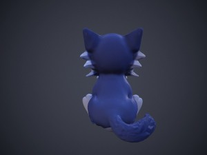 cartoon talking cat 3Dモデル