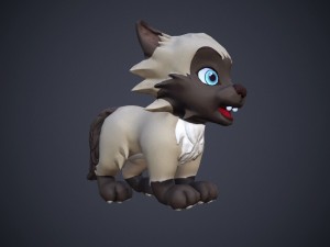 cartoon talking cat 3Dモデル