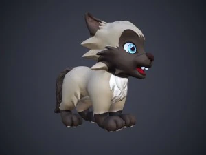 chat parlant de dessin anim&eacute; Modèle 3D