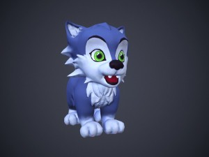 cartoon talking cat 3Dモデル