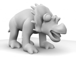 cartoon triceratops Model 3D