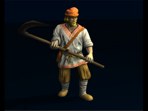 villager peasant 3D-Modell