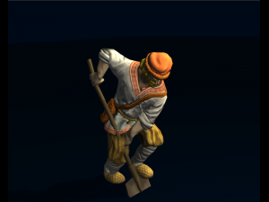 villager peasant 3D-Modell