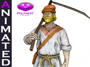 villager peasant 3D-Modell