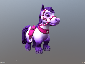 cartoon talking horse 3D Model