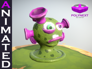 sucker virus bacteria or aliens Model 3D