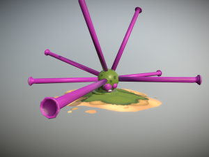 sucker virus bacteria or aliens 3D Model
