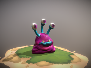 slug virus bacteria or aliens 3D Model