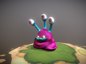 slug virus bacteria or aliens 3D Model