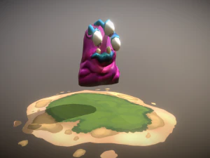 slug virus bacteria or aliens 3D Model