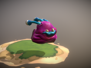 slug virus bacteria or aliens 3D Model