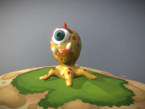octopus virus bacteria or aliens 3D Model