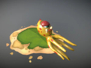 octopus virus bacteria or aliens 3D Model