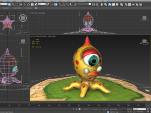 octopus virus bacteria or aliens 3D Модель
