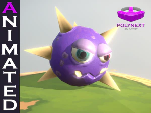 bakterie wirusa igłowego lub kosmici Model 3D