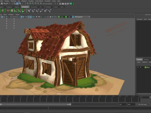 stylized barn 3D Model