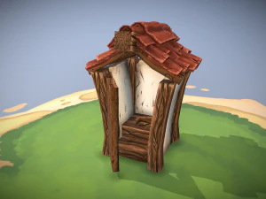 stylized toilet 3D Model