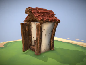 stylized toilet 3D Model