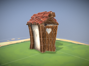 stylized toilet 3Dモデル