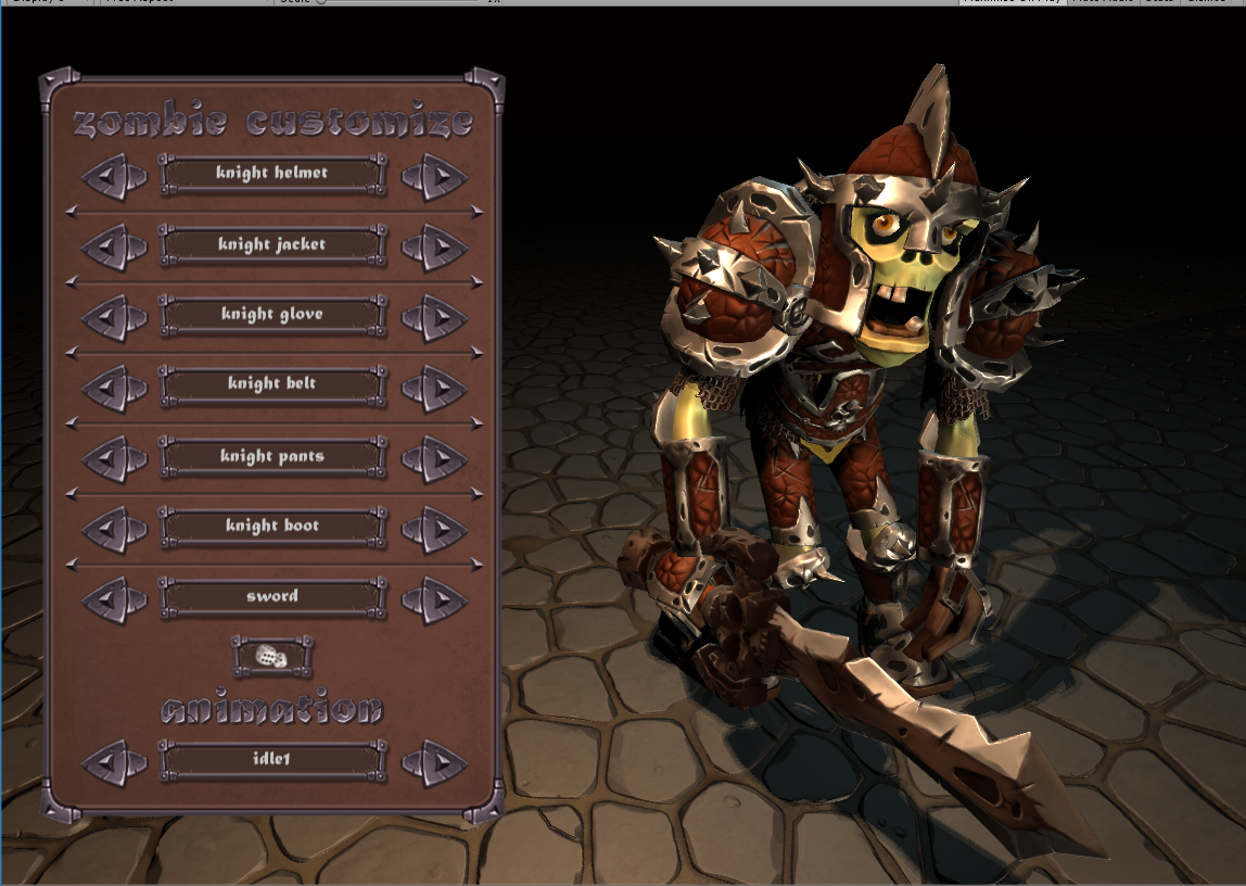 Customization Stylized Zombie 3D Модель In Монстр 3DExport